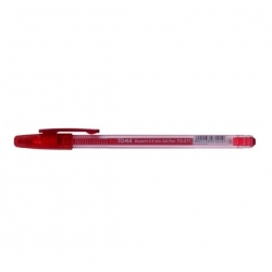 Długopis żelowy 0.5mm czerwony Student Toma TO-071